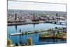 Panorama of Riga City. Latvia-amok-Mounted Photographic Print