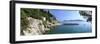 Panorama of Rocky Coast and Harbour, Trsteno, Dubrovnik, Croatia, Europe-John Miller-Framed Photographic Print