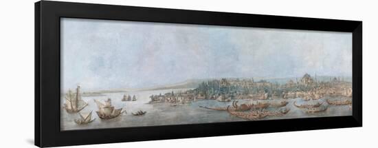 Panorama of Sarayburnu, Late 18th Cent.-Louis-François Cassas-Framed Giclee Print