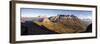 Panorama of Sass Beca Sassolungo and Piz Boa at dawn from Cima Belvedere, Canazei, Val di Fassa, Tr-Roberto Moiola-Framed Photographic Print