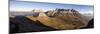 Panorama of Sass Beca Sassolungo and Piz Boa at dawn from Cima Belvedere, Canazei, Val di Fassa, Tr-Roberto Moiola-Mounted Photographic Print