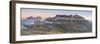 Panorama of Sass Beca Sassolungo and Piz Boa at dawn from Cima Belvedere, Canazei, Val di Fassa, Tr-Roberto Moiola-Framed Photographic Print