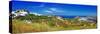 Panorama of Scenic Patmos Island. View of Chora and Monastery. G-Maugli-l-Stretched Canvas