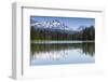 Panorama of Scott Lake and the Sisters Mountains, East Cascades Oregon-Michael Qualls-Framed Photographic Print