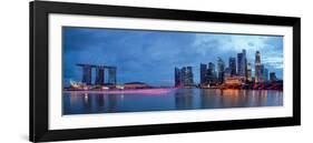Panorama of Singapore Skyline and River-null-Framed Art Print