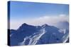 Panorama of Snowy Mountains in Early Morning Fog-BSANI-Stretched Canvas