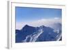 Panorama of Snowy Mountains in Early Morning Fog-BSANI-Framed Photographic Print