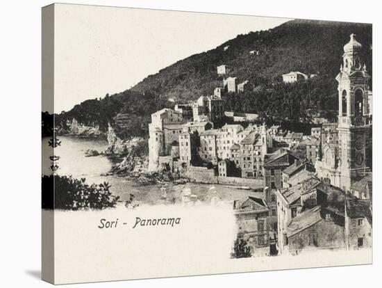 Panorama of Sori - Italy-null-Stretched Canvas