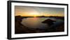 Panorama of sunrise at Crater Lake, Oregon,  United States of America, North America-Tyler Lillico-Framed Photographic Print