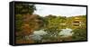 Panorama of Temple of the Golden Pavilion, Kyoto, Japan-Sheila Haddad-Framed Stretched Canvas
