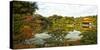 Panorama of Temple of the Golden Pavilion, Kyoto, Japan-Sheila Haddad-Stretched Canvas