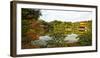 Panorama of Temple of the Golden Pavilion, Kyoto, Japan-Sheila Haddad-Framed Photographic Print