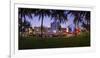 Panorama of the Art Deco Hotels at Ocean Drive, Dusk, Miami South Beach, Art Deco District, Florida-Axel Schmies-Framed Photographic Print