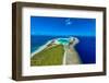 Panorama of the Blue Lagoon, Rangiroa atoll, Tuamotus, French Polynesia-Michael Runkel-Framed Photographic Print