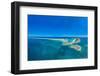 Panorama of the Blue Lagoon, Rangiroa atoll, Tuamotus, French Polynesia-Michael Runkel-Framed Photographic Print