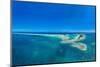 Panorama of the Blue Lagoon, Rangiroa atoll, Tuamotus, French Polynesia-Michael Runkel-Mounted Photographic Print