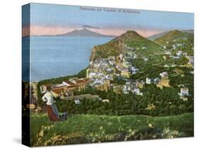 Panorama of the Castello Di Barbarossa, Capri, Italy, Early 20th Century-null-Stretched Canvas