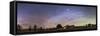 Panorama of the Celestial Night Sky in Southwest New Mexico-Stocktrek Images-Framed Stretched Canvas