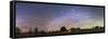 Panorama of the Celestial Night Sky in Southwest New Mexico-Stocktrek Images-Framed Stretched Canvas