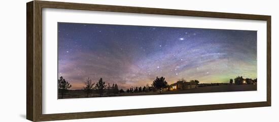 Panorama of the Celestial Night Sky in Southwest New Mexico-Stocktrek Images-Framed Photographic Print