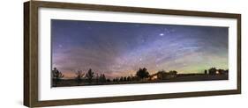 Panorama of the Celestial Night Sky in Southwest New Mexico-Stocktrek Images-Framed Photographic Print