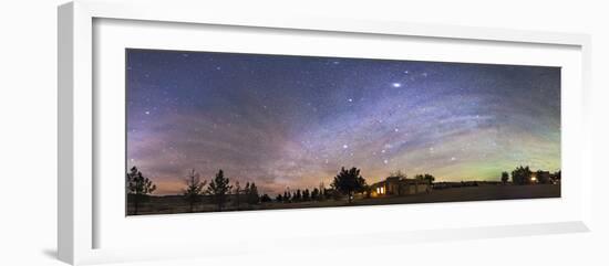 Panorama of the Celestial Night Sky in Southwest New Mexico-Stocktrek Images-Framed Photographic Print