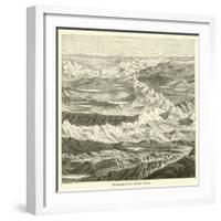 Panorama of the Central Andes-null-Framed Giclee Print