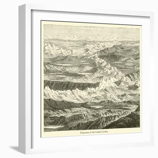 Panorama of the Central Andes-null-Framed Giclee Print