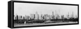 Panorama of the Chicago Skyline-null-Framed Stretched Canvas