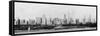 Panorama of the Chicago Skyline-null-Framed Stretched Canvas