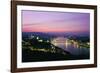 Panorama of the City at Dusk over the River Danube-Gavin Hellier-Framed Photographic Print