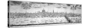 Panorama of the City of London, 1710-null-Stretched Canvas