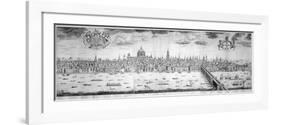 Panorama of the City of London, 1710-null-Framed Giclee Print