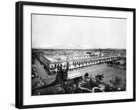 Panorama of the City of Mexico, 1893-John L Stoddard-Framed Giclee Print