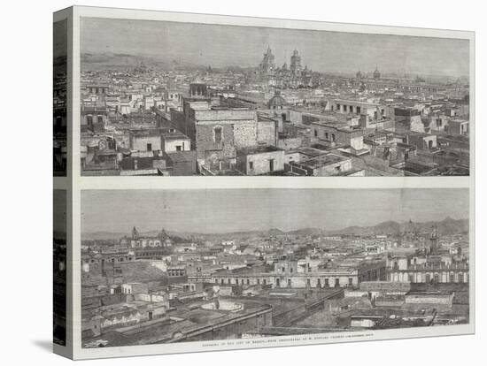 Panorama of the City of Mexico-null-Stretched Canvas