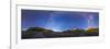 Panorama of the Columbia Icefields and Athabasca Glacier at Moonrise-Stocktrek Images-Framed Photographic Print