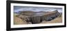 Panorama of the dramatic sea cliffs near Sørvágsvatn lake on the island of -Adam Burton-Framed Photographic Print