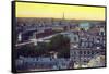 Panorama of the Eight Bridges, from 'Souvenirs De Paris - Monuments Vues En Couleurs'-null-Framed Stretched Canvas