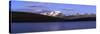 Panorama of the Gran Paradiso Range at Sunset from Lake Rossett-Roberto Moiola-Stretched Canvas