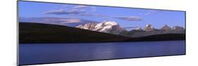 Panorama of the Gran Paradiso Range at Sunset from Lake Rossett-Roberto Moiola-Mounted Photographic Print