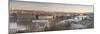 Panorama of the historical bridges and buildings reflected on Vltava River at sunset, Prague, Czech-Roberto Moiola-Mounted Photographic Print