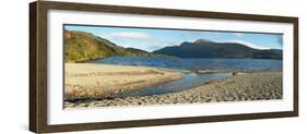 Panorama of the Loch Lomond during the Morning in Scotland, UK-pink candy-Framed Photographic Print