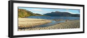 Panorama of the Loch Lomond during the Morning in Scotland, UK-pink candy-Framed Photographic Print