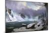 Panorama of the Niagara Falls in Winter, 1857-Hippolyte Victor Valentin Sebron-Mounted Giclee Print