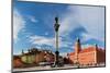 Panorama of the Old Town in Warsaw, Poland. the Royal Castle and Sigismund's Column Called Kolumna-Michal Bednarek-Mounted Photographic Print