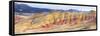 Panorama Of The Painted Hills In The John Day Fossil Beds National Monument In Eastern Oregon-Ben Herndon-Framed Stretched Canvas