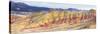 Panorama Of The Painted Hills In The John Day Fossil Beds National Monument In Eastern Oregon-Ben Herndon-Stretched Canvas