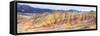 Panorama Of The Painted Hills In The John Day Fossil Beds National Monument In Eastern Oregon-Ben Herndon-Framed Stretched Canvas