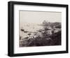 Panorama of the Picturesque Gulf of Baia (Naples), Dotted with Sailboats. in the Foreground, Opposi-Giorgio Sommer-Framed Giclee Print