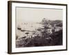 Panorama of the Picturesque Gulf of Baia (Naples), Dotted with Sailboats. in the Foreground, Opposi-Giorgio Sommer-Framed Giclee Print